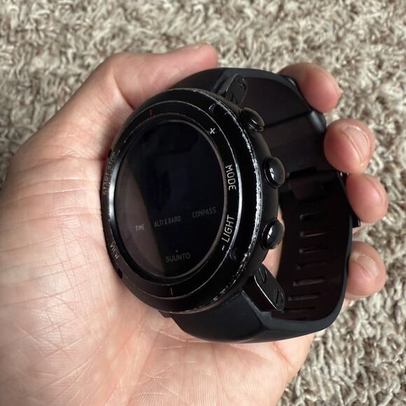 Suunto Core All Deep Black Wrist Watch Compass Altimeter Barometer Silicone 48mm - Picture 3 of 10